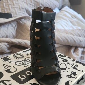 Black Women's Strappy Heels